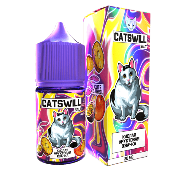Жидкость Catswill Salt - Кислая Фруктовая Жвачка 30мл (20mg) (M)