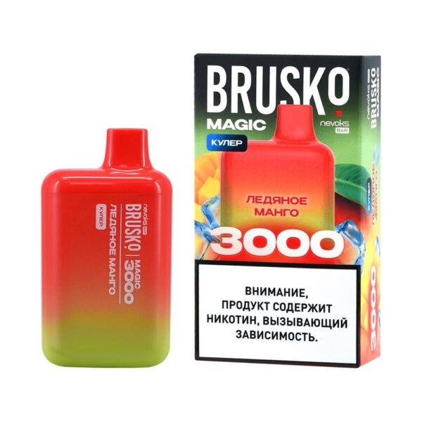 Одноразовая ЭС Brusko Magic 3000 - Ледяное манго (М)